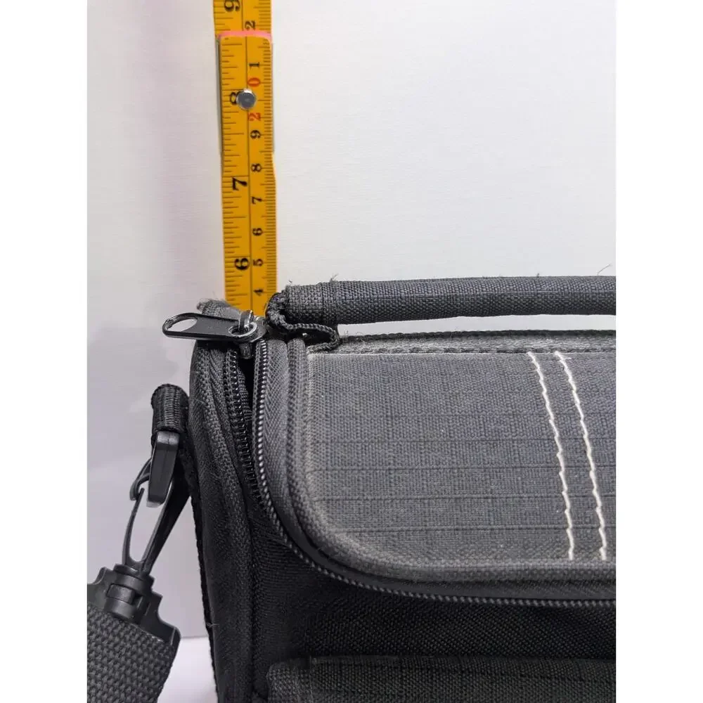 Courier Camera Bag Padded Shoulder Case BlackAdjustable Divider Strap Compact